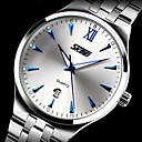 abordables Montres Homme-SKMEI Homme Montre Habill&amp;eacute;e Quartz Quartz Japonais Calendrier Etanche Noctilumineux Acier Inoxydable Bande Luxe Argent