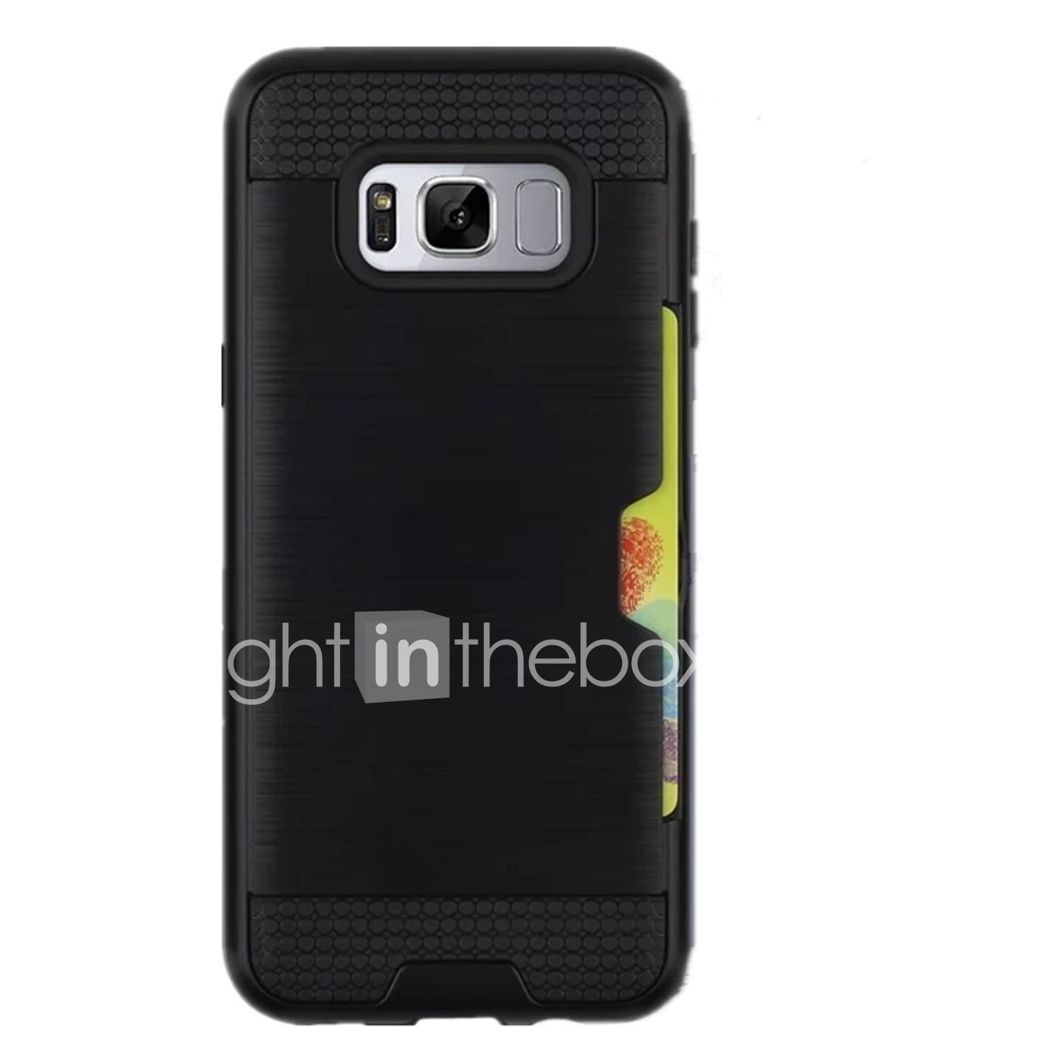 Hülle Für Samsung Galaxy S8 Plus S8 Kreditkartenfächer Rückseite Hülle Für Samsung Galaxy S8 Plus S8 Kreditkartenfächer Rückseite Volltonfarbe Hart PC für S8 Plus S8