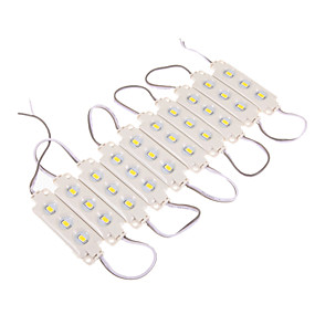baratos Módulos de LED-Grupo de zdm 10 à prova d 'água ip65 5630 smd levou três luzes / grupo de ultra brilhante de alta qualidade injeção moldado módulo led branco quente 3000-3500 k dc12v