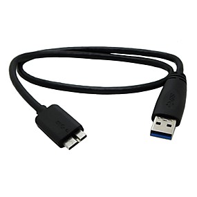 baratos Acessórios Para PC &amp; Tablet-micro originais b usb 3.0 sincronização cabo cabo de dados para a Seagate 2.5 "hdd unidade de disco rígido de 0,6 m 2 pés