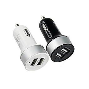 baratos Huawei Y9 2019-Carregador Automotivo Carregador USB Portas Multiplas 2 Portas USB 2.1 A / 1 A DC 12V-24V para