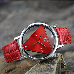 baratos Relógios de quartzo-Mulheres senhoras Relógio de Pulso Quartzo Couro Preta / Branco / Azul Relógio Casual Analógico Amuleto Fashion - Vermelho Azul Rosa claro Um ano Ciclo de Vida da Bateria / Tianqiu 377