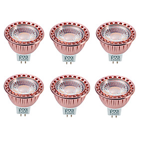 baratos Lâmpadas de Foco de LED-YWXLIGHT® 6pcs 8 W Lâmpadas de Foco de LED 700-850 lm GU5.3(MR16) MR16 1 Contas LED COB Regulável Decorativa Branco Quente Branco Frio 12 V / 6 pçs / RoHs