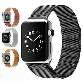baratos Apple Watch Series 4-Pulseiras de Relógio para Apple Watch Series 5/4/3/2/1 Apple Pulseira Estilo Milanês Aço Inoxidável Tira de Pulso