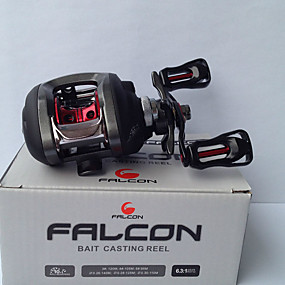 baratos Acessórios de Pesca-Molinetes de Pesca Molinete de Isca 6.3:1 Relação de Engrenagem+11 Rolamentos Destro Pesca de Mar - LP2000