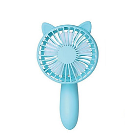 baratos Fan-Mini carregador handheld ventilador portátil usb pequeno fã cartoon estudante criança fã 18650 bateria de lítio / 1200 mah