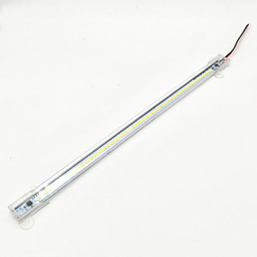 baratos Barras de LED-Zdm 30cm à prova d 'água ip65 8w 72x 2835 8mm barras de luz led rígidas tubo pc transparente ac220v