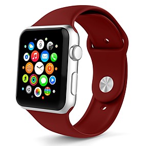 baratos Relógios Smart-silica Gel Pulseiras de Relógio Alça para Apple Watch Series 4/3/2/1 Branco / Laranja / Cinza 23cm / 9 polegadas 2.1cm / 0.83 Polegadas