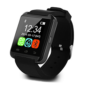 baratos Relógios Smart-U8 Masculino Relógio inteligente Android iOS Bluetooth Esportivo Tela de toque Calorias Queimadas Apresentação da Temperatura Caso inteligente Monitor de Atividade Relogio Despertador