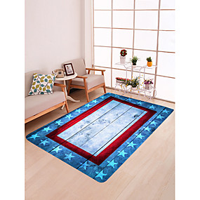 baratos Tapetes-Tapetes para Porta Regional Flanela, Retângular Qualidade superior Tapete