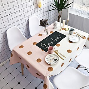 baratos Toalhas de mesa-Moderna Casual Algodão fibra de poliéster Quadrada Toalhas de Mesa Padrão Férias Estampado Amiga-do-Ambiente Impermeável Decorações de mesa