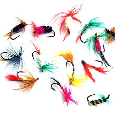 Colorful Insect-Imitation Fishing Hooks with Fur(12 Pcs) 669537 2018 ...