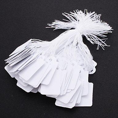 27 * 16Mm White Jewelry Tag Price Tag * 100 725968 2017 – $2.99