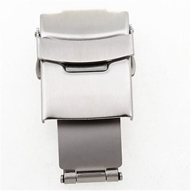 Unisex Alloy Double Fold Over Clasp Buckle Folding for Watch Band Strap ...