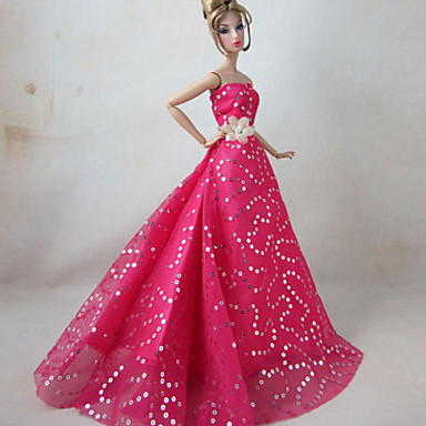 3 Pcs Barbie Doll Elegant Princess Dress 1308987 2018 – $20.99