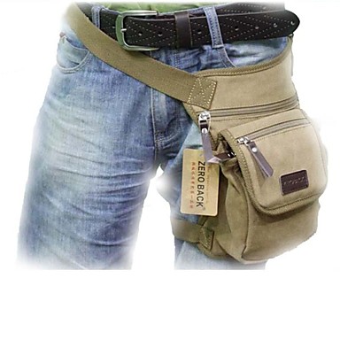Outdoors Canvas Khaki Multifunctional Men's Waist Bag Leg Bag 2674186 ...