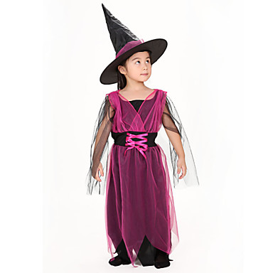 barns halloween dräkt cosplay dräkter prestanda kläder tjejer klä häxa ...