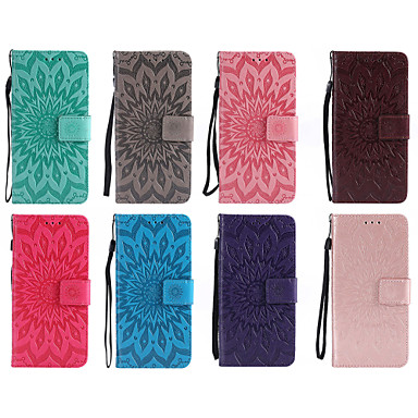 baratos Capinhas para Motorola-Capinha Para Motorola Moto Z Force / Moto G5s Plus / Moto G5s Carteira / Porta-Cartão / Com Suporte Capa Proteção Completa Mandala Rígida PU Leather / Moto G5 Além disso,