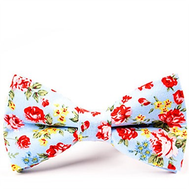 baratos Gravatas Borboletas-Unisexo Festa / Básico Gravata Borboleta - Laço Floral / Estampa Colorida