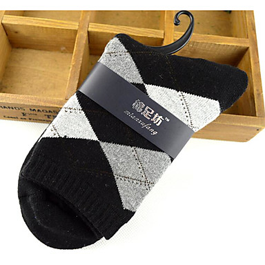 baratos Roupa Interior e Meias para Homem-Homens Meias Média Preto Cinzento